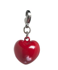 Monkey Metal Jingle Bell Charm (Color: Red, size: 7/8" x 3/4" x 5/8")