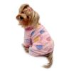Ultra Plush Colorful Hearts Turtleneck Pajamas